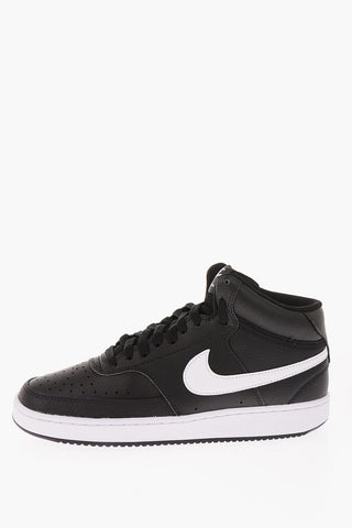 leather COURT VISION MID High-top Sneakers