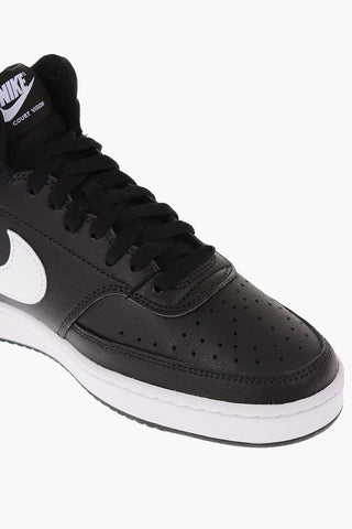 leather COURT VISION MID High-top Sneakers