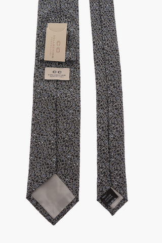 CC COLLECTION Floral Printed Cotton New Standard Tie 