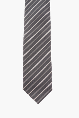 CC COLLECTION Striped Silk New Standard Tie