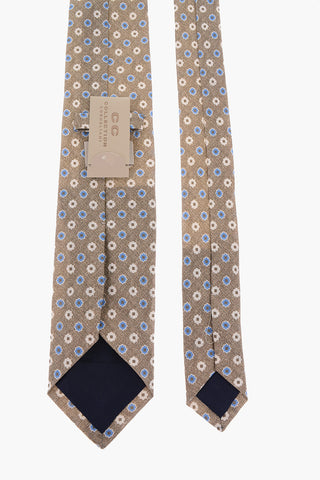 CC COLLECTION Floral Linen New Standard Tie