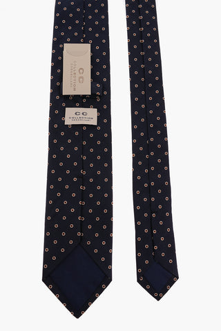 CC COLLECTION Polka Dot Embroidered New Standard Tie