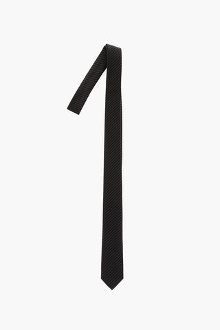 Lurex Regimental Striped Skinny Tie