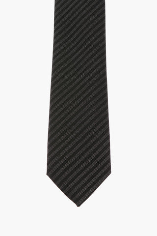 Lurex Regimental Striped Skinny Tie