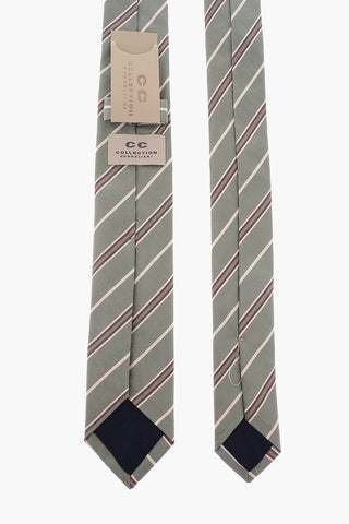 CC COLLECTION Silk Regimental Striped Tie
