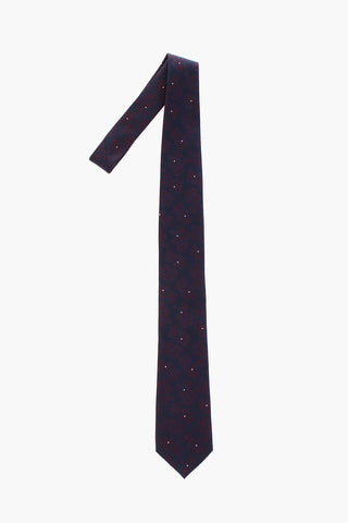 CC COLLECTION Jacquard Silk Paisley Tie 