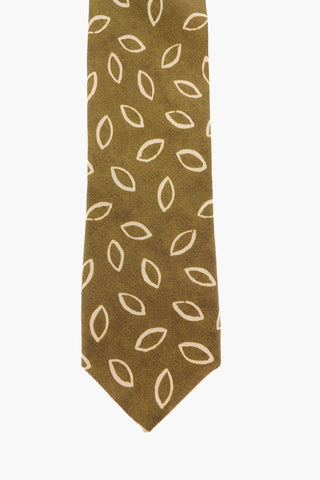 CC COLLECTION Printed Silk Narrow Tie