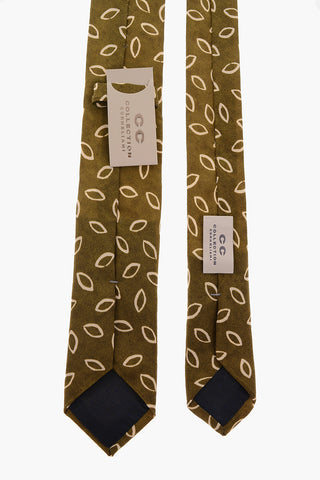 CC COLLECTION Printed Silk Narrow Tie