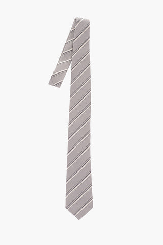 CC COLLECTION Silk Regimental Striped Tie 