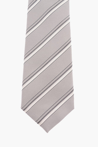 CC COLLECTION Silk Regimental Striped Tie 