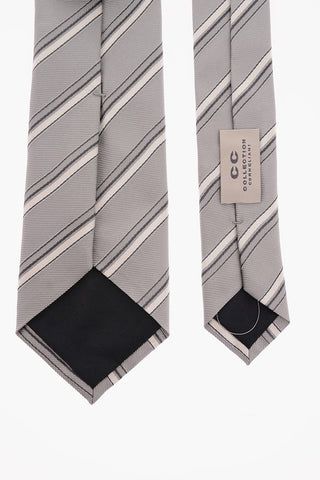 CC COLLECTION Silk Regimental Striped Tie 