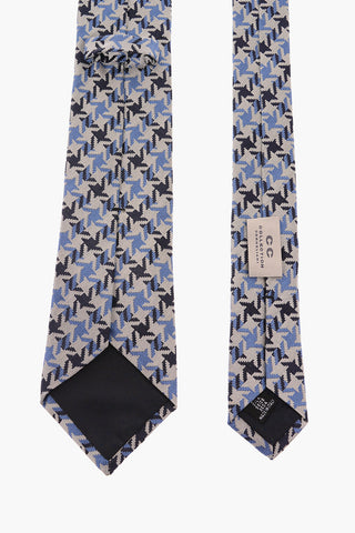 CC CORNELIANI Pocket Square Embroidered Narrow Tie 