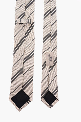 CC COLLECTION Silk Regimental Striped Tie 