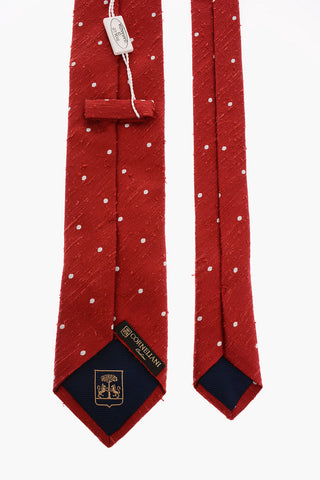 Polka Dot Silk Narrow Tie