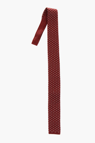 Embroidered Silk Tie