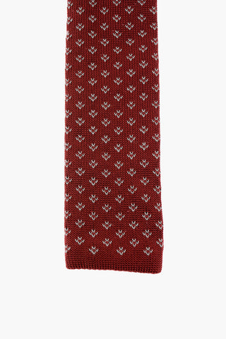 Embroidered Silk Tie