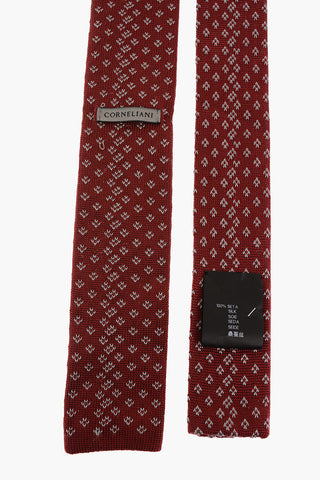 Embroidered Silk Tie