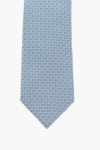 Silk District Check Slim Tie