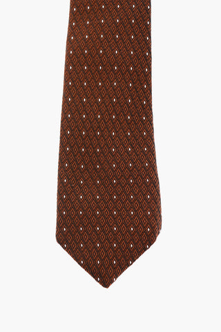 CC COLLECTION Cravatta a Pois Ricamata