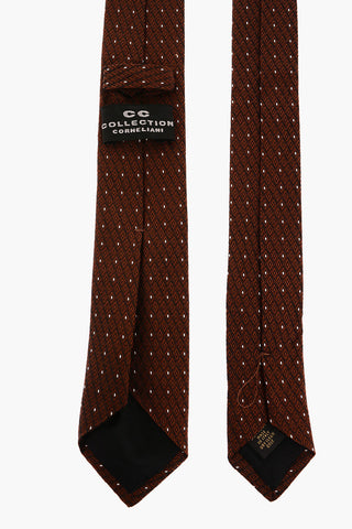 CC COLLECTION Cravatta a Pois Ricamata