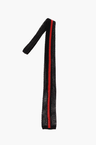 Crochet Silk Narrow Tie