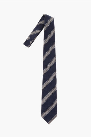 regimental striped Jacquard Tie