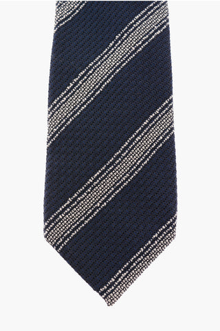 regimental striped Jacquard Tie