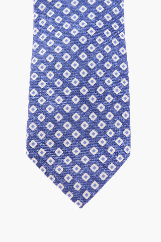 Silk Geometrical Printed Tie