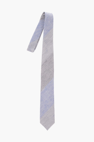 TREND Bayader Striped Silk Narrow Tie 