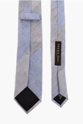 TREND Bayader Striped Silk Narrow Tie 