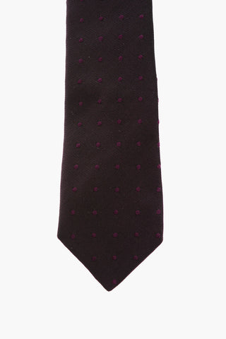 TREND Polka Dot Embroidered Skinny Tie 