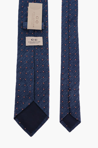 CC COLLECTION Polka Dot Silk New Standard Tie 