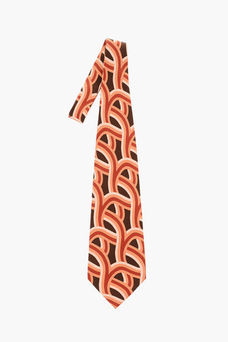 Printed Silk Kipper Tie 