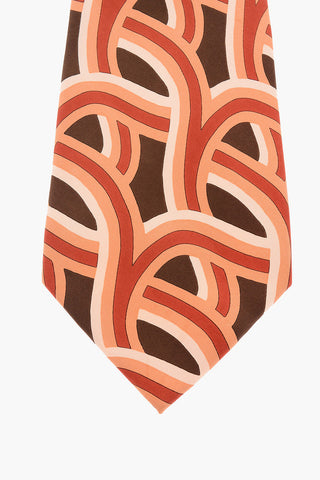 Printed Silk Kipper Tie 
