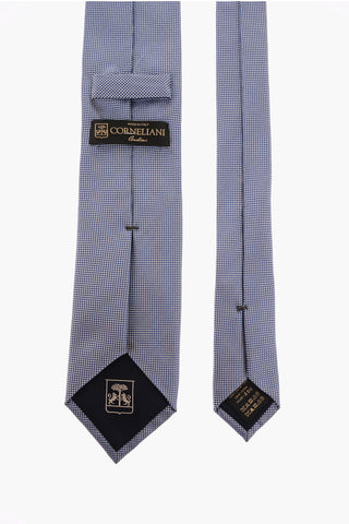 Silk Pin Check Pocket Square Tie 