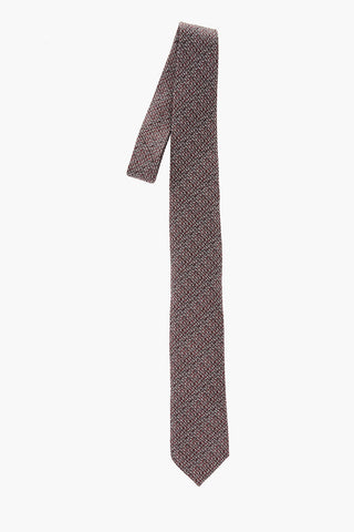 CC COLLECTION Melange Silk Tie with Pocket Square