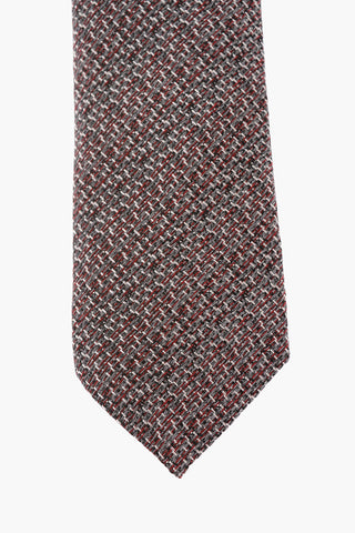 CC COLLECTION Melange Silk Tie with Pocket Square