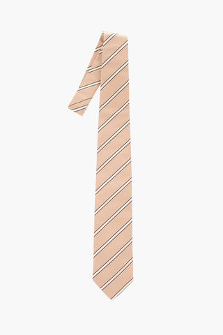 Cravatta Regimental Striped in Seta e Cotone 