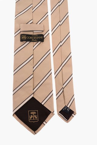 Cravatta Regimental Striped in Seta e Cotone 