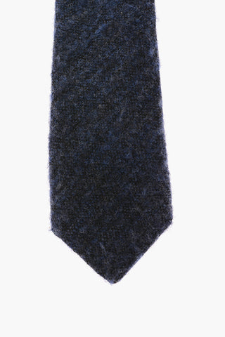 Wool Blend Skinny Tie 