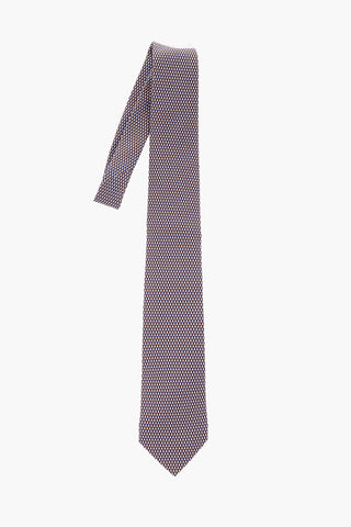 Silk Jacquard Mini Chckered Tie