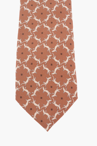 Printed Silk LIZARD Tie