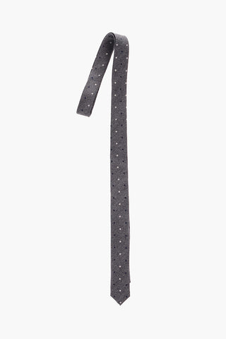 CC COLLECTION Polka Dot Silk Ultra Slim Tie