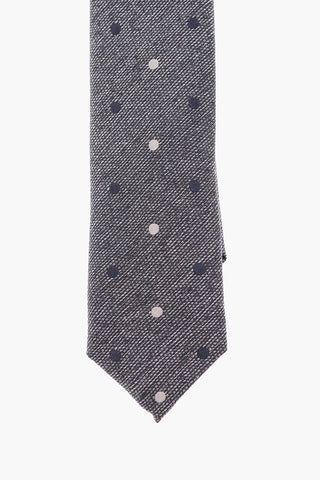 CC COLLECTION Polka Dot Silk Ultra Slim Tie