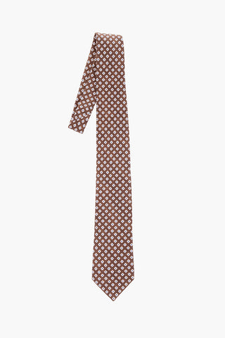 Silk Geometrical Printed Tie