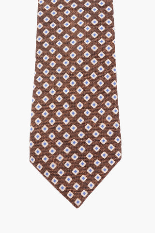 Silk Geometrical Printed Tie