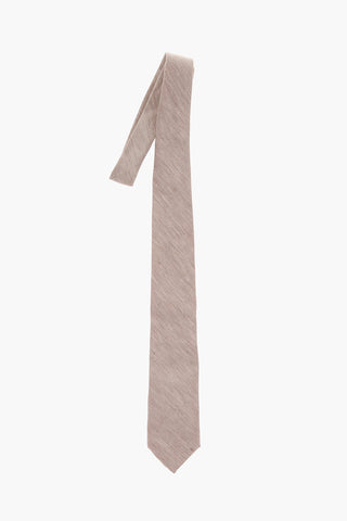 Cravatta Narrow in Lino Mini Stripe