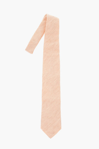 Linen Mini Diagonal Striped Tie