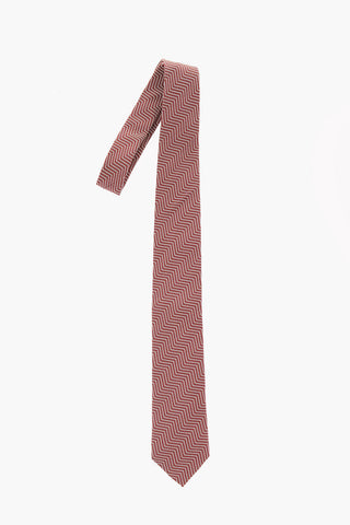 Cotton Blend Embroidered Tie