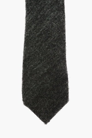 Wool Blend Narrow Tie 